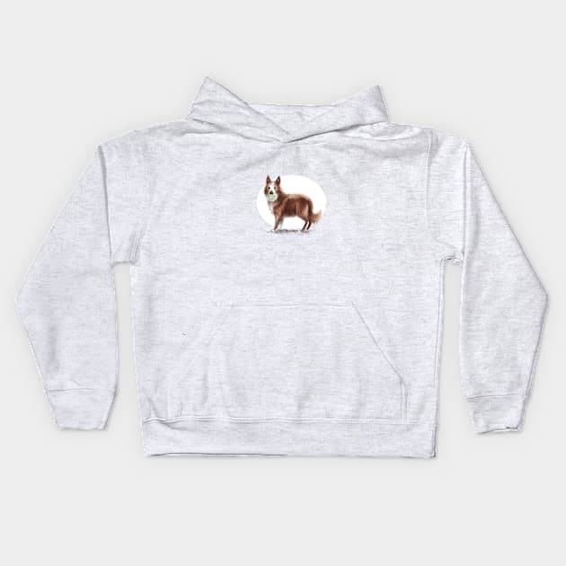 Collie Dog Kids Hoodie by Elspeth Rose Design